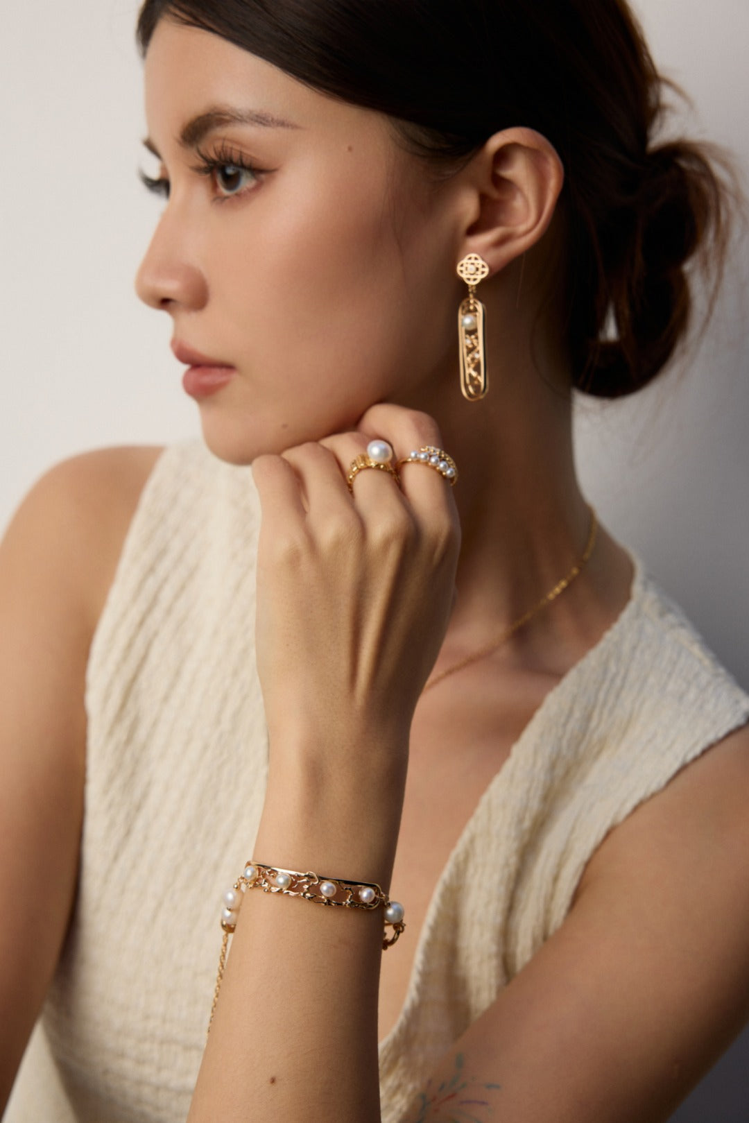 Lattice Pearl Bracelet