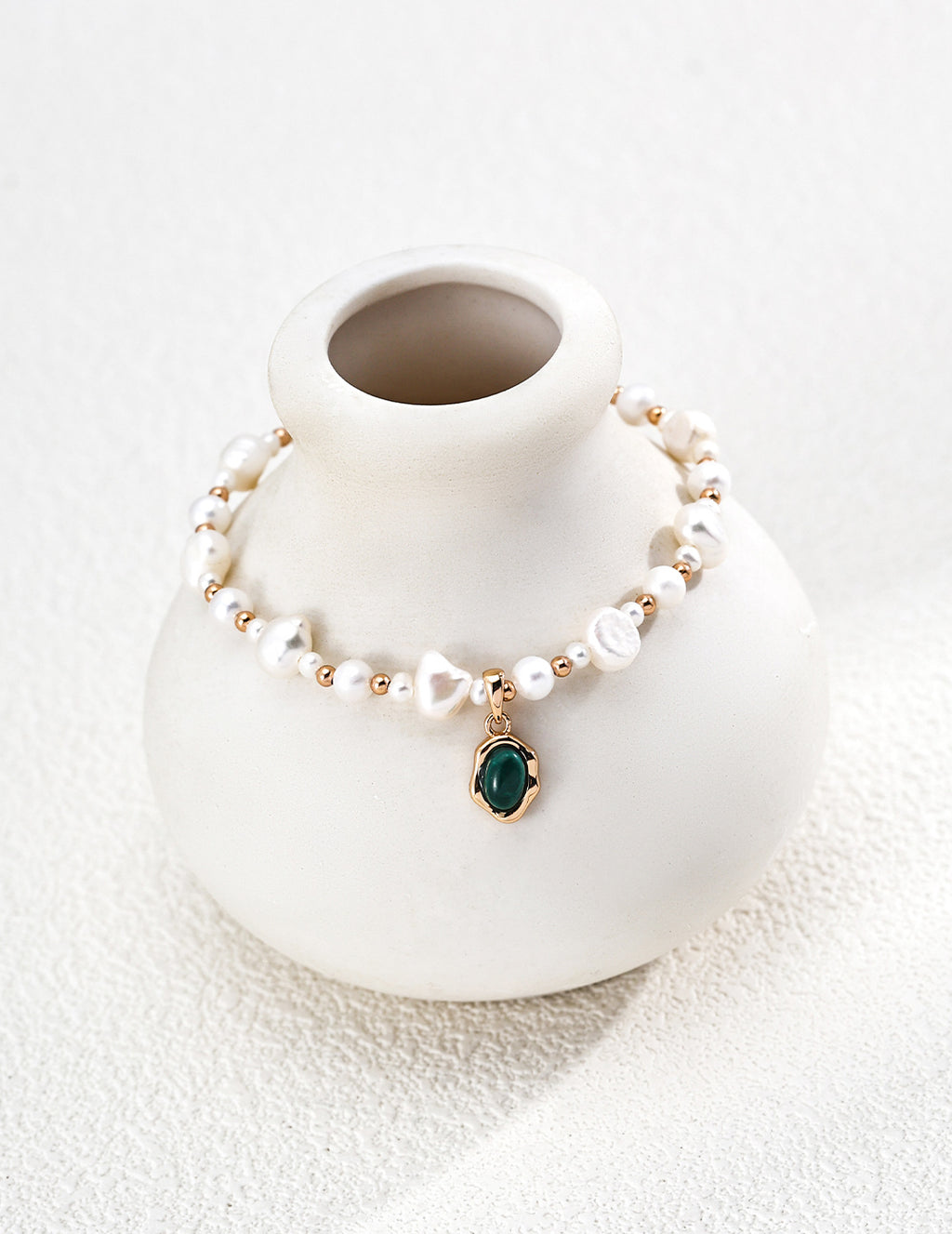 Fortune Malachite Pearl Bracelet