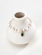Fortune Malachite Pearl Bracelet