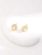 Framed Mother-of-Pearl Earrings