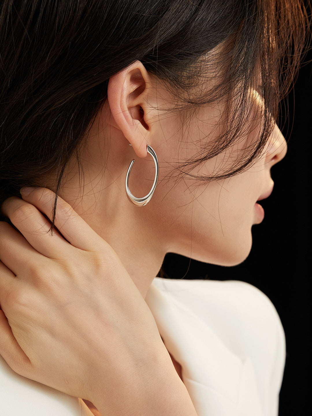 Arc Hoop Earrings