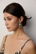 Moss Agate Drop Earrings