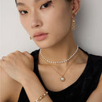 Lattice Pearl Drop Earrings