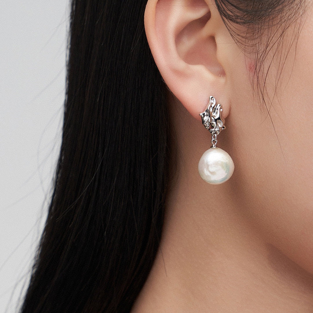 Sway Baroque Pearl Earrings
