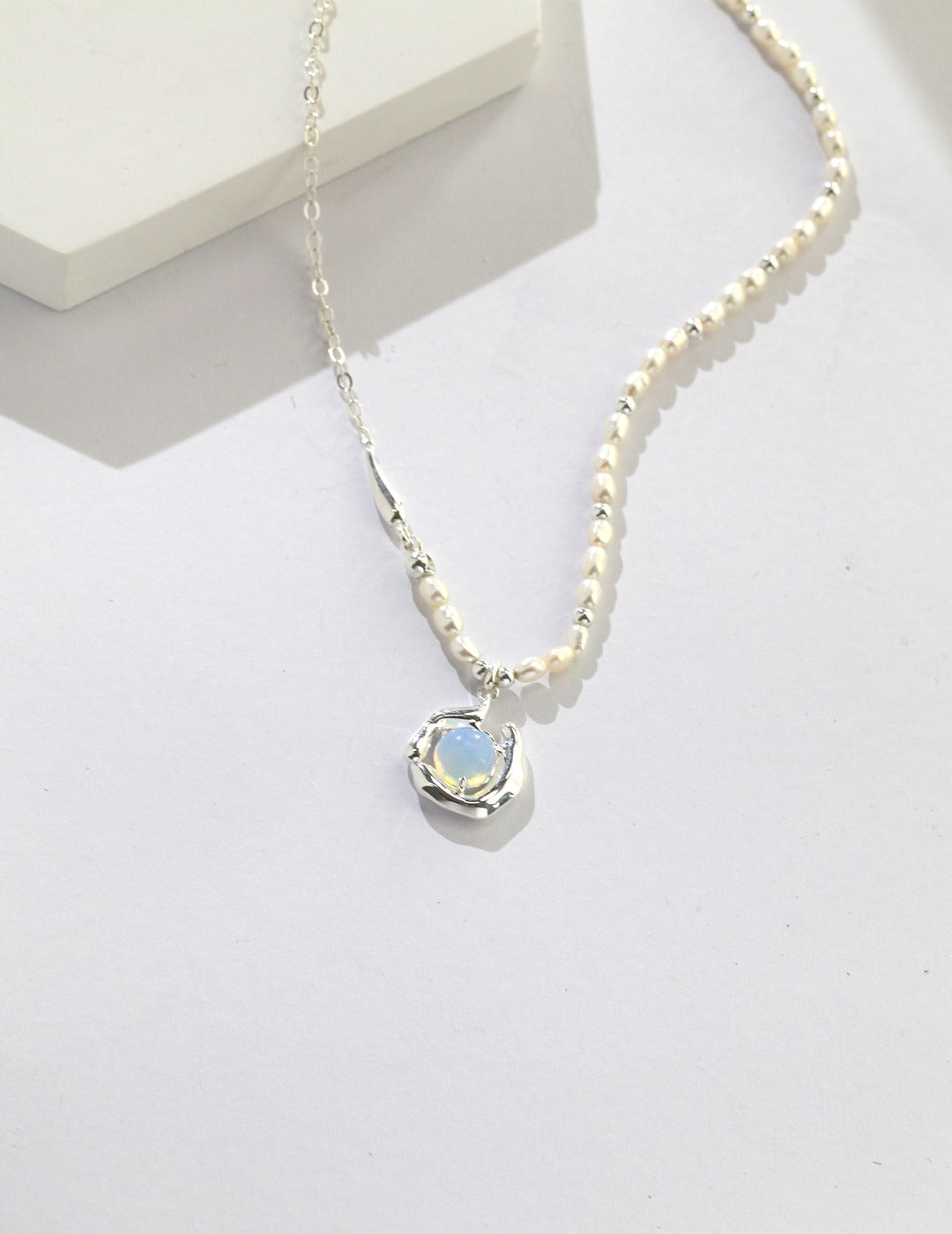 Halo Opal Necklace