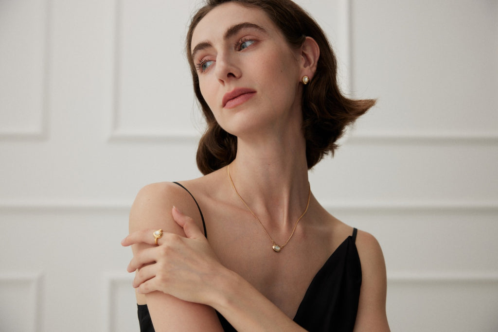 Framed Mother-of-Pearl Necklace