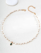 Fortune Malachite Pearl Necklace